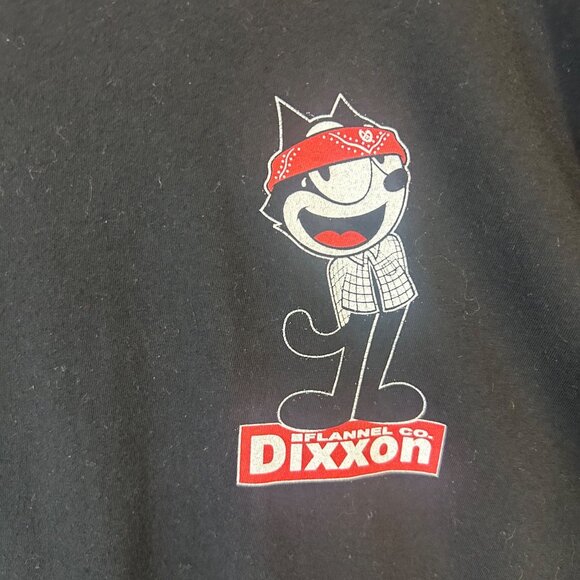Dixxon Flannel Co Felix The Cat Black Tee Shirt 3XL Cotton Mens Graphic T-Shirt - Picture 3 of 9